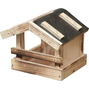 Krmítko pro ptáka NG 9752fo Krmítko č.4 dřevěné přírodní 24x19x19cm 350x295x225