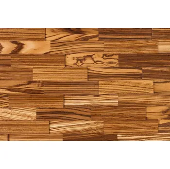 Obklad Wodewa VZOREK - ZEBRANO 200 (200 x 50 mm) - Broušený (olejovaný) - rozměr vzorku: 3 ks 50 x 200 mm