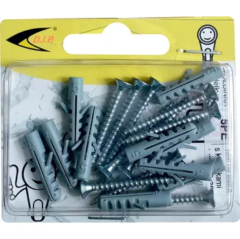 Hmoždinka D.I.P. Hmoždinka s křidélky PP+vrut 3,5x35 blistr