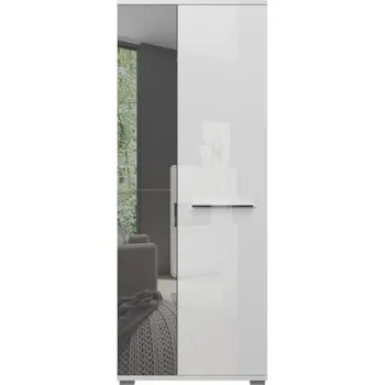 Šatní skříň Předsíňová skříň 2D se zrcadlem Tiana - bílá