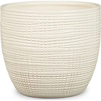 Scheurich Obal keramický pr.25cm/866 vanilkový škrábaný