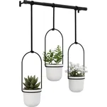Květináče 3 ks Umbra TRIFLORA černá