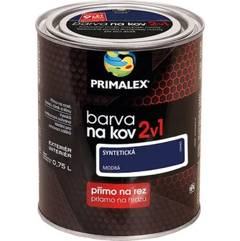 barva na kov Primalex 2v1 Barva na kov modrá (0,75l)