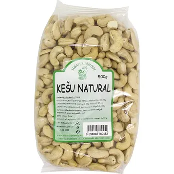 Zdraví z přírody Kešu natural 500 g