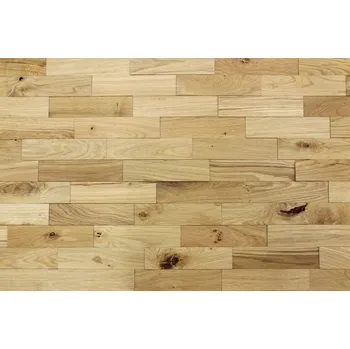 Obklad Wodewa VZOREK - DUB RUSTIKÁLNÍ 200 (200 x 50 mm) - Kartáčovaný, olejovaný - rozměr vzorku: 3ks 50 x 200 mm