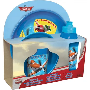 dětská jídelní sada Dětská sada nádobí Letadla - 4ks, Disney