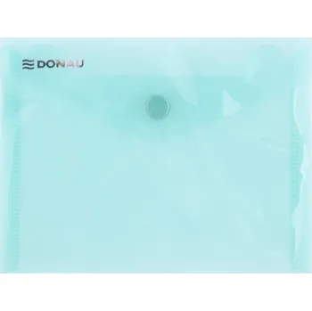 Obálka Obálka s drukem Donau průhledná, A6, PP, zelená