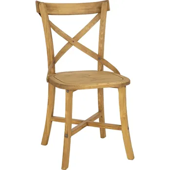 Jídelní židle KT701 dřevěná rustikální jídelní židle z přírodní borovice Drewmax (Povrch přírodní vosk!)