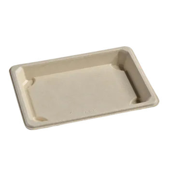 Jednorázové nádobí EcoPack Miska EKO z cukrové třtiny na SUSHI 165x110x21 mm béžová bal/50 ks