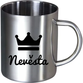 Nerezový hrnek Nevěsta - korunka