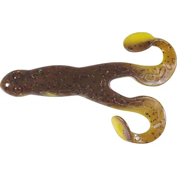 Umělá nástraha Gumová nástraha Relax Turbo Frog 4" 10cm YELLOW CAROLINA PUMPKIN-BLACK GLITTER LAMINATED (1ks)
