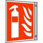 Tabulka praporková – Hasicí přístroj, hliník, 30 × 30 cm