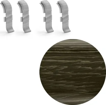 soklová lišta NOVÁK Spojka k soklové liště PVC dub pálený 56x23 4ks NGTF86