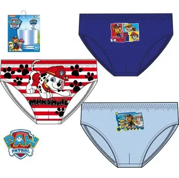 Sun City dětské spodní prádlo/slipy pro kluky Tlapková patrola 3ks Velikost: 6/8 let