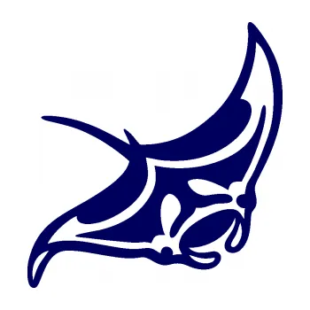 Samolepící dekorace SAMOLEPKA Rejnok manta 005 pravá (23 - tmavě modrá) NA AUTO, NÁLEPKA, FÓLIE, POLEP, TUNING, VLASTNÍ TEXT, TISK, AUTOSAMOLEPKY.cz, POLEPY, OBRÁZEK, LOGO, SAMOLEPKY