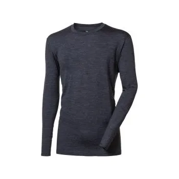 Progress ORIGINAL pánské LS MERINO šedý melír L; Šedá triko + DÁREK DLE VÝBĚRU!