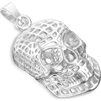 Přívěsek Šperky4U Ocelový přívěšek - lebka drátěná - OPP1744-ST