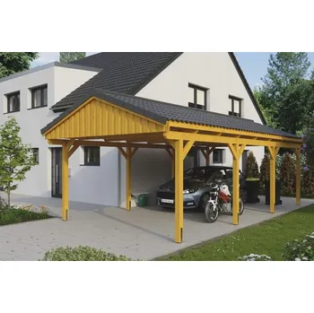 Přístřešek na auto Přístřešek na auto SKAN HOLZ Fichtelberg 423 x 808 cm dub světlý