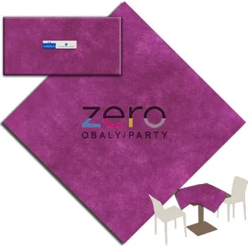 Jednorázový ubrus Ubrus AIRLAID 100 x 100 cm (5 ks=0,20 bal.) - tm. fialová