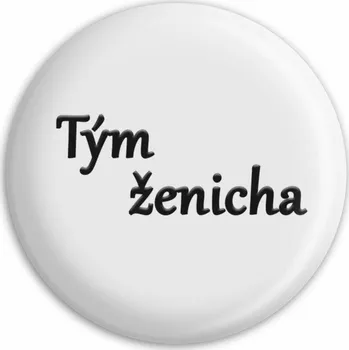 Placka Tým ženicha (Bílá)