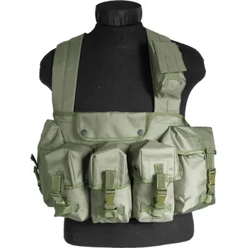 MIL-TEC® Vesta taktická CHEST RIG 6 kapes ZELENÁ