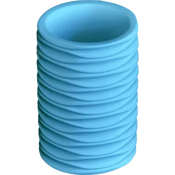 GRUND Kelímek na kartáčky COLOMBA tyrkysový 7,5x7,5x11 cm