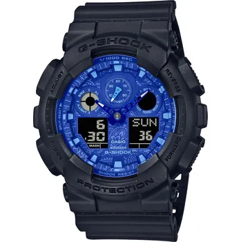Módní doplněk Casio G-Shock Original GA-100BP-1AER Blue Paisley Series + možnost výměny do 90 dní + doprava zdarma