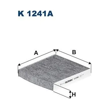 Klimatizace automobilu Filtr, vzduch v interiéru FILTRON K 1241A