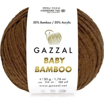 Příze Příze Baby Bamboo 95226 hnědá Gazzal