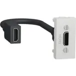 Unica NU343018 HDMI konektor (předzapojený), 1-modul, bílý, Schneider Electric