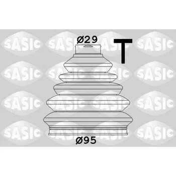 Hřídel nápravy Sada měchů, hnací hřídel SASIC 1906027