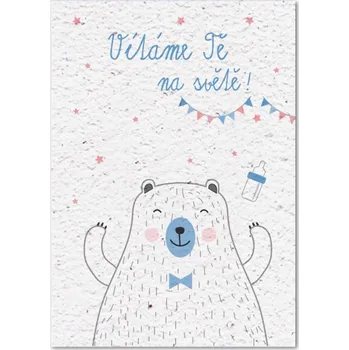 GREEN CAT Rostoucí přání K Narození Kluka