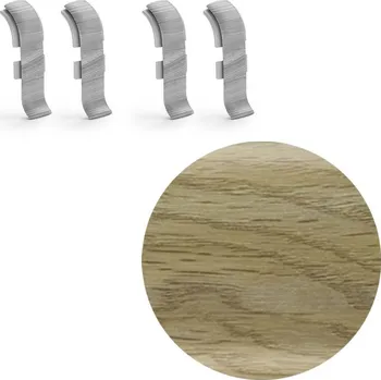 soklová lišta NOVÁK Spojka k soklové liště PVC dub Galapágy 56x23 4ks NGTFC4