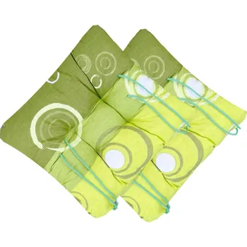 Podsedák Numberoplus Podsedák na židli Soft - kostičkovaný vzor zelená/ zelená (40x40x7cm)