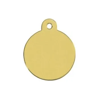 psí známka Psí známka Kruh velký zlatý 32 mm