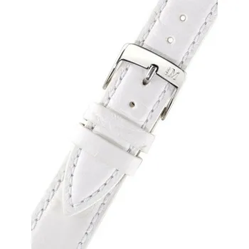 Řemínek na hodinky Kožený řemínek Morellato Chic M 4560498.017, bílý