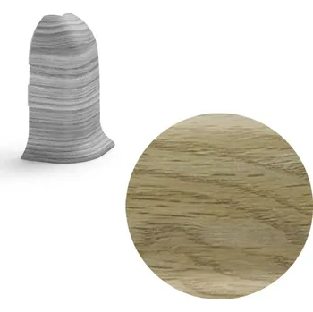 soklová lišta NOVÁK Vnější roh k soklové liště PVC dub Galapágy 56x23 flexibilní NGOVC4