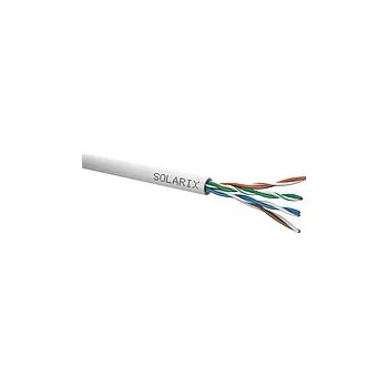 Kabel Instalační kabel Solarix UTP, Cat5E, drát, PVC, box 100m SXKD-5E-UTP-PVC