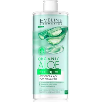 Eveline Cosmetics Organic Aloe+Collagen čisticí micelární voda 500 ml