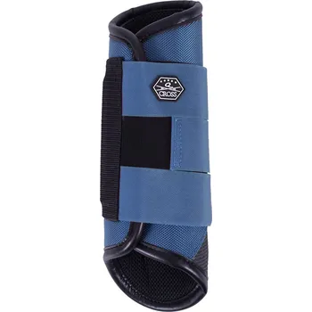 Koňské kamaše QHP Kamaše zadní Eventing Technical QHP, pár, steel blue L