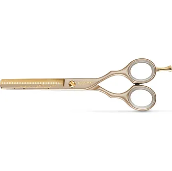 Kadeřnické nůžky Kiepe Ergo Anatomix Luxury 2471/5,5 - Profi efilační nůžky zlaté