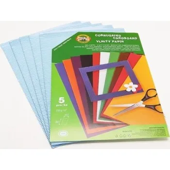 Speciální papír KOH-I-NOOR Papír vlnitý pastelový modrý