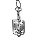 Klíčenka nerezová - 'Poland' (stříbrná/grafit) SLEVA 5%