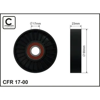 Napínací kladka, žebrovaný klínový řemen CAFFARO 17-00
