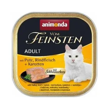 Pro kočku 16ks Paštika ANIMONDA Vom Feinsten CORE krůta, hovězí maso + mrkev pro kočky 100g
