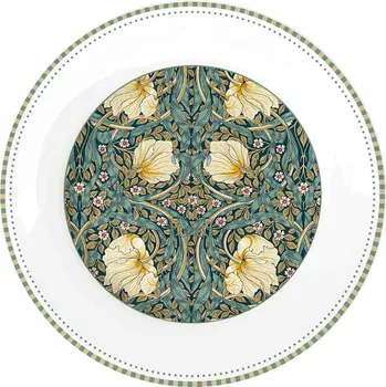 Talíř Easy Life, Itálie Easy Life - Porcelánový dezertní talířek William Morris Black - 19cm