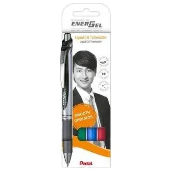 Pero gelové Pentel EnerGel BL77 - základní barvy 0,7mm / 4ks sada