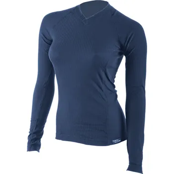 Dámské tričko COOL NANO triko dlouhý rukáv V .dámské .L .tmavě modrá