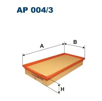 Vzduchový filtr Vzduchový filtr FILTRON AP 004/3