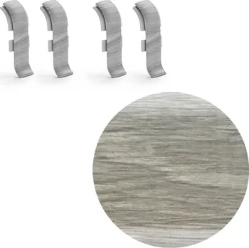 soklová lišta NOVÁK Spojka k soklové liště PVC dub Cambridge 56x23 4ks NGTF96